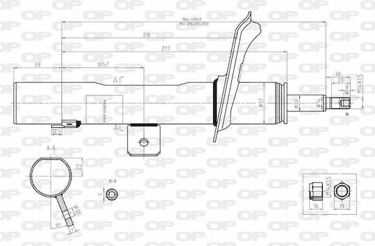 Open Parts Сет амортисьори 1бр за Citroen Xsara Picasso