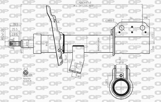 Open Parts Сет амортисьори 4бр за Renault Туинго