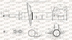 Open Parts Αμορτισέρ 1τμχ για Alfa Romeo Mito