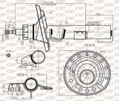 Open Parts Αμορτισέρ 1τμχ για Alfa Romeo Giulietta