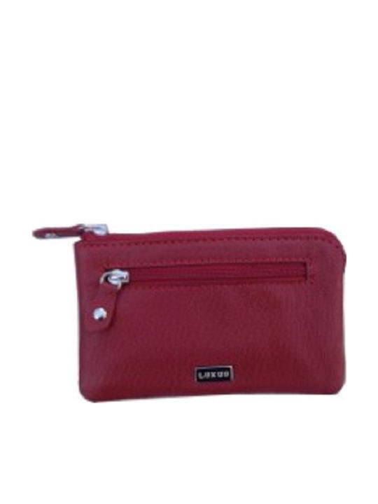 Luxus Leather Key Holder Red