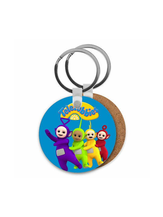 Keychain Wallet Teletubbies Tinky-winky Dipsy Laa Laa Po Wooden