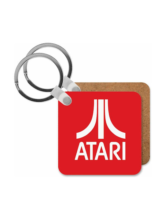 Keychain Wallet Atari Wooden