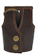 ByLeather Breloc Lucrat Manual Din Piele Maro