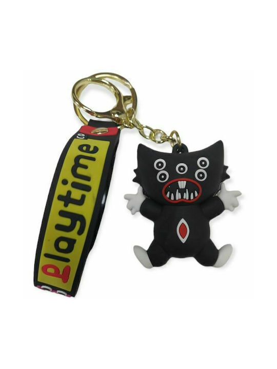 Schlüsselanhänger Poppy Playtime Huggy Wuggy Kunststoff Schwarz