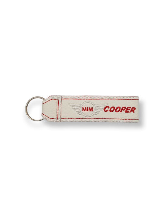 Keychain Leather White