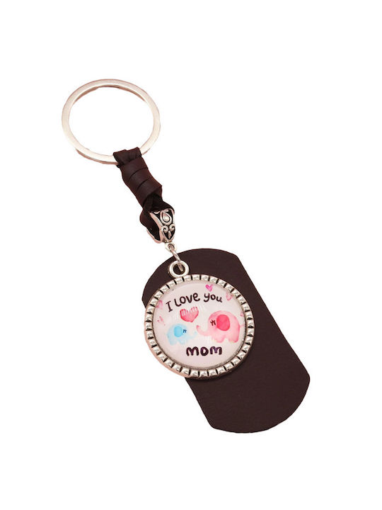 Lucrat manual Keychain Piele Cafenea