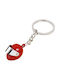 Handmade Keychain Metallic Red