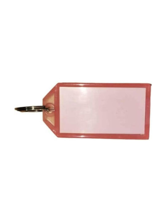 Keychain Label Plastic Pink