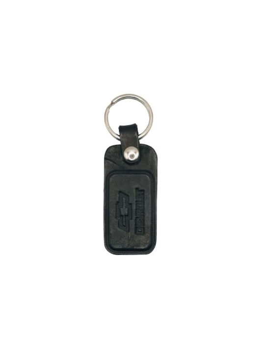 Handmade Keychain Leather Black