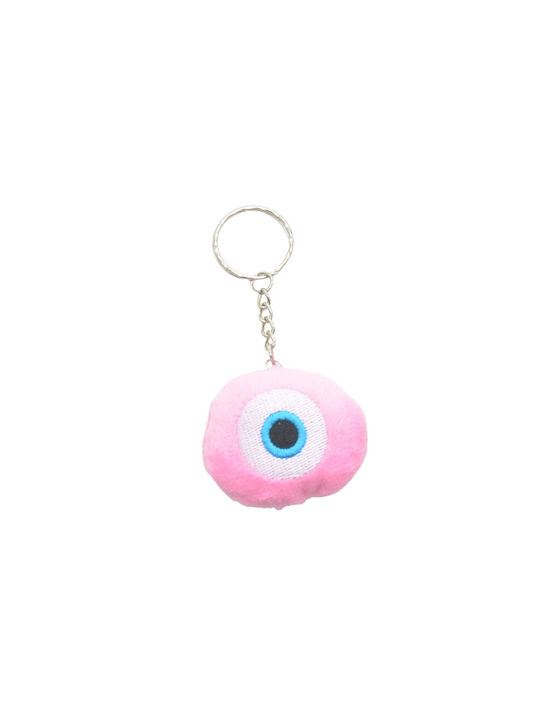 Keychain Fabric Eye Pink
