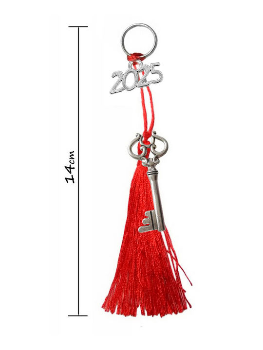 Kostibas Fashion Handmade Set of Keychains Charm Home Metallic Silver 12 Pieces
