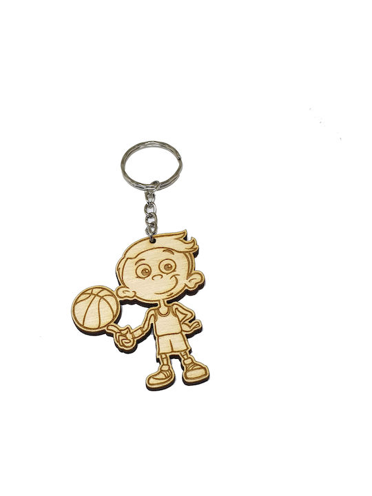 Woodseason Keychain Lemn