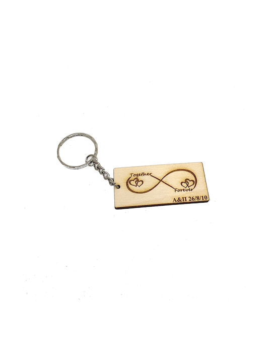 Woodseason Keychain Wooden for Couples