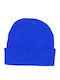 Knitted Beanie Cap Blue