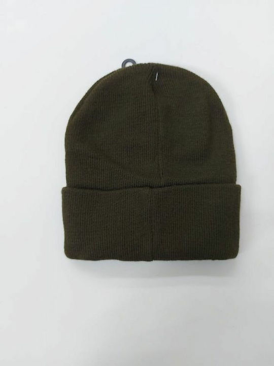 Knitted Beanie Cap Khaki