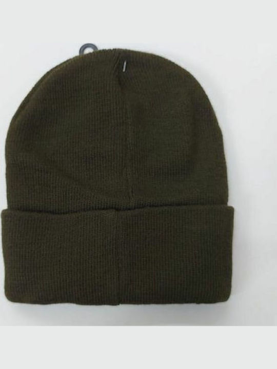 Knitted Beanie Cap Khaki