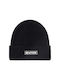 Ribbed Beanie Cap Black