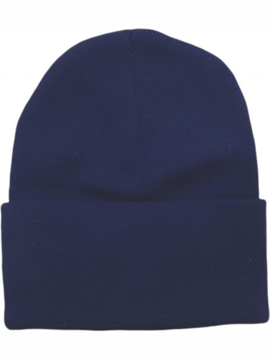 Beanie Unisex Beanie Gestrickt in Marineblau Farbe
