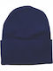 Beanie Unisex Beanie Gestrickt in Marineblau Farbe