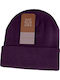 Knitted Beanie Cap Purple
