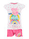 Superheroes Kids Set with Shorts Summer 2pcs White Peppa Pig Rainbow