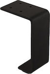 Picior de mobilier din Metal în Culoarea Negru 7x4.5x10cm