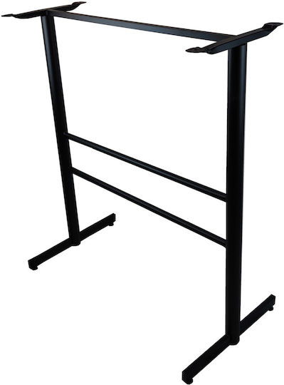 Baza mesei de bar din Metal în Culoare Negru 95x50x89cm