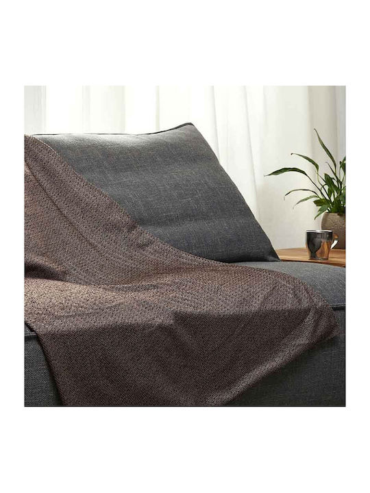 Aigaion Sofa Throws 2 Seater 180x240cm Chocolate