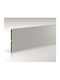 Rechteckige Bruchware aus Kunststoff in Silber Farbe 180x12cm 12cm