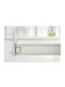 Finetto Sertar Rectangular Din Metal În Culoare Argintie 50x8.5cm 258-608#8650WH