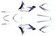 UFO Motorcycle Plastic Set for Keeway Easy for Yamaha YZ 250 / YZ 125 White 1pcs