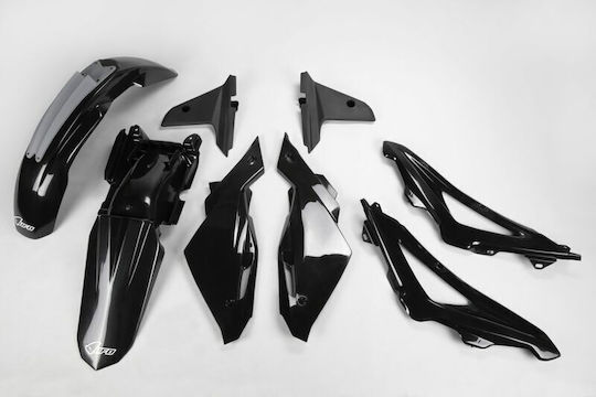 UFO Motorcycle Plastic Set for Honda CR 125 for Husqvarna WR 125 Black 1pcs