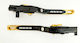 Set Brems-/Kupplungshebel für Motorräder Flexibel Einstellbar für Suzuki GSX-R 750 Schwarz GSXR5353