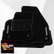 Volvo C30 2006-2013 Πατακια Μοκετα Sport Line Μαυρο Me Ασπρη Ραφη Ασπρο Κεντημα Volvo Σετ 4τμχ