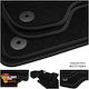 Fiat Stilo Teppichmatten Sport Line Schwarz mit grauer Naht Graue Stickerei Fiat Set aus 4 Teilen