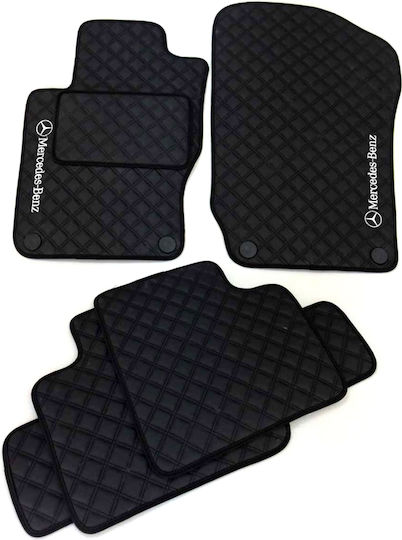 Set of Front and Rear Mats 5pcs for Mercedes-Benz ML Black