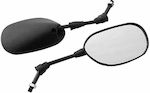 Motorcycle Mirrors Black 2pcs