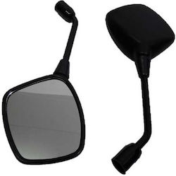 Motorcycle Mirrors Black 2pcs