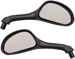 Motorcycle Mirrors Black 2pcs