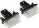 Светлини за регистрационната табела LED за Citroen C3 Пикасо / C4 / C4 Пикасо Peugeot 206 Toyota Айго Chevrolet C3 Пикасо 2бр