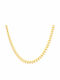 Goldjewels Chain Neck made of Steel Gold-plated Wide Thickness 6mm and Length 40cm