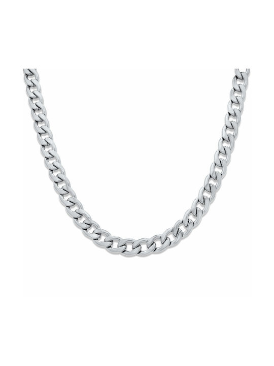 Chain Neck Cuban from Steel Wide Thickness 9mm and Length 40cm