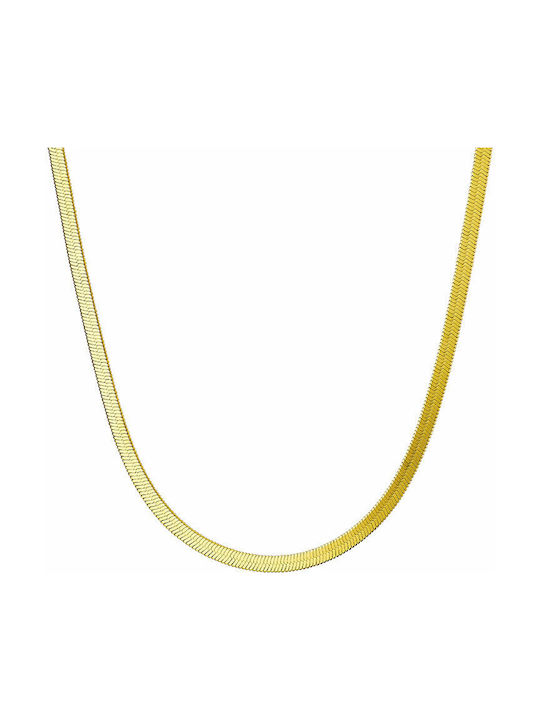 Women's Gold Plated Steel Neck Chain Yellow
