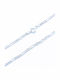 PS Silver Ασημένια Αλυσίδα Χειρός Λεπτή Πάχους 2.65mm και Μήκους 21cm