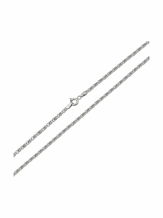 Luxor Silver Chain Neck Length 50cm