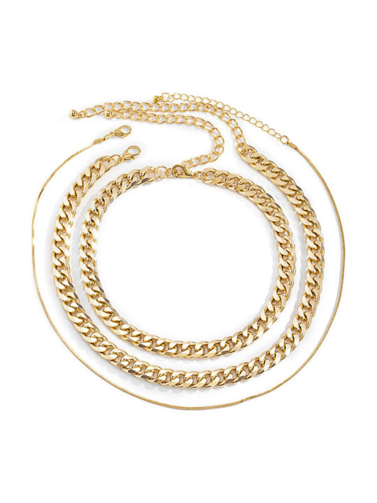 Pearl's Garden Chains Neck Gold-plated