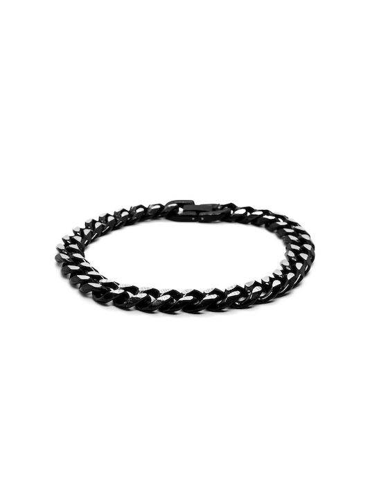 Men's Steel Hand Chain Black 21cm