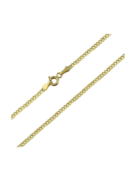 Goldene Kette Nacken 14K