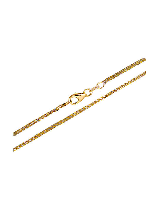 Goldene Kette Nacken 14K